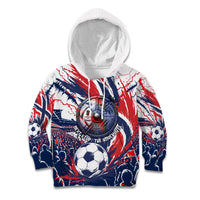 Norway Football From The Fjords To The World Kid Hoodie Viking Shield Paint Splatter Soccer Team