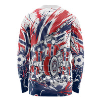 Norway Football From The Fjords To The World Long Sleeve Shirt Viking Shield Paint Splatter Soccer Team