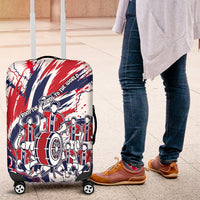 Norway Football From The Fjords To The World Luggage Cover Viking Shield Paint Splatter Soccer Team