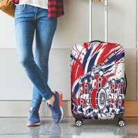 Norway Football From The Fjords To The World Luggage Cover Viking Shield Paint Splatter Soccer Team