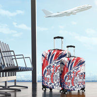Norway Football From The Fjords To The World Luggage Cover Viking Shield Paint Splatter Soccer Team