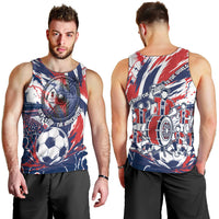 Norway Football From The Fjords To The World Men Tank Top Viking Shield Paint Splatter Soccer Team