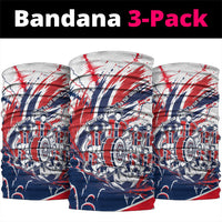Norway Football From The Fjords To The World Neck Gaiter Viking Shield Paint Splatter Soccer Team