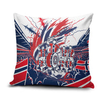 Norway Football From The Fjords To The World Pillow Cover Viking Shield Paint Splatter Soccer Team