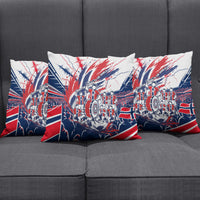 Norway Football From The Fjords To The World Pillow Cover Viking Shield Paint Splatter Soccer Team