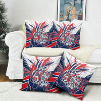 Norway Football From The Fjords To The World Pillow Cover Viking Shield Paint Splatter Soccer Team
