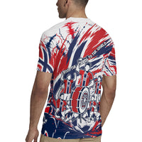 Norway Football From The Fjords To The World Rugby Jersey Viking Shield Paint Splatter Soccer Team