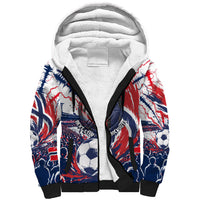 Norway Football From The Fjords To The World Sherpa Hoodie Viking Shield Paint Splatter Soccer Team