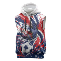 Norway Football From The Fjords To The World Sleeveless Hoodie Viking Shield Paint Splatter Soccer Team