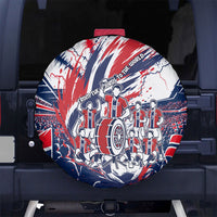 Norway Football From The Fjords To The World Spare Tire Cover Viking Shield Paint Splatter Soccer Team