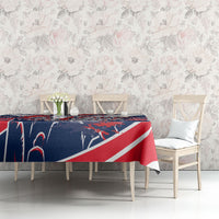 Norway Football From The Fjords To The World Tablecloth Viking Shield Paint Splatter Soccer Team