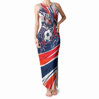 Norway Football From The Fjords To The World Tank Maxi Dress Viking Shield Paint Splatter Soccer Team