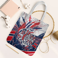 Norway Football From The Fjords To The World Tote Bag Viking Shield Paint Splatter Soccer Team