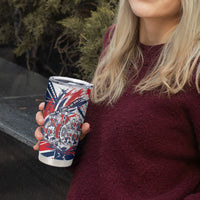 Norway Football From The Fjords To The World Tumbler Cup Viking Shield Paint Splatter Soccer Team