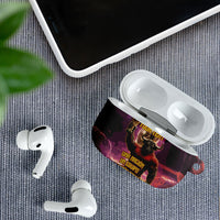 Personalized Spain Football Bull Mascot AirPods Case Spanish Pride Champion Trophy Graphic Art