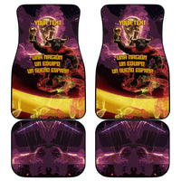 Personalized Spain Football Bull Mascot Car Mats Spanish Pride Champion Trophy Graphic Art