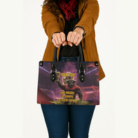 Personalized Spain Football Bull Mascot Leather Bag Spanish Pride Champion Trophy Graphic Art