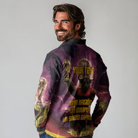 Personalized Spain Football Bull Mascot Long Sleeve Polo Shirt Spanish Pride Champion Trophy Graphic Art