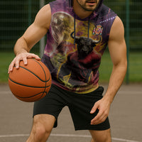 Personalized Spain Football Bull Mascot Sleeveless Hoodie Spanish Pride Champion Trophy Graphic Art