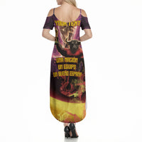 Personalized Spain Football Bull Mascot Summer Maxi Dress Spanish Pride Champion Trophy Graphic Art