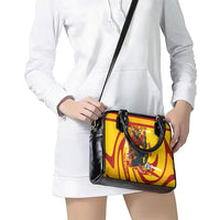 Spain Football Bull Mascot Shoulder Handbag Spanish Pride Champion Soccer Trophy Graffiti
