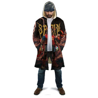 Spain Football Cloak Spanish Pride Bull Mascot Gothic Metal Lightning Storm