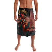 Spain Football Lavalava Spanish Pride Bull Mascot Gothic Metal Lightning Storm