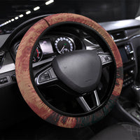 Spain Football Steering Wheel Cover Spanish Pride Bull Mascot Gothic Metal Lightning Storm