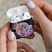 Iris Goddess AirPods Case Rainbow Winged Iris - Pitcher Lyre And Greek Key