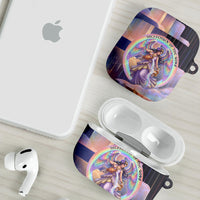 Iris Goddess AirPods Case Rainbow Winged Iris - Pitcher Lyre And Greek Key