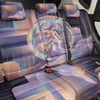 Iris Goddess Back Car Seat Cover Rainbow Winged Iris - Pitcher Lyre And Greek Key