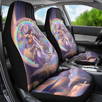 Iris Goddess Car Seat Cover Rainbow Winged Iris - Pitcher Lyre And Greek Key