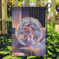 Iris Goddess Garden Flag Rainbow Winged Iris - Pitcher Lyre And Greek Key