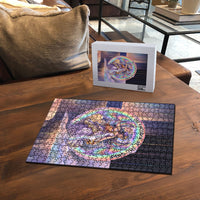 Iris Goddess Puzzle Rainbow Winged Iris - Pitcher Lyre And Greek Key