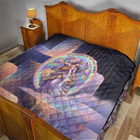Iris Goddess Quilt Rainbow Winged Iris - Pitcher Lyre And Greek Key