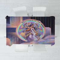 Iris Goddess Tablecloth Rainbow Winged Iris - Pitcher Lyre And Greek Key