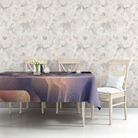 Iris Goddess Tablecloth Rainbow Winged Iris - Pitcher Lyre And Greek Key