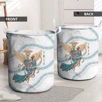 Iris Goddess Laundry Basket Winged Iris Caduceus Staff Rainbow Ribbon Greek Key
