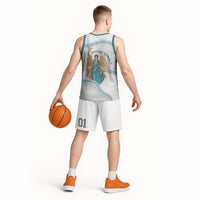 Iris Goddess Basketball Jersey Winged Iris Caduceus Staff Rainbow Ribbon Greek Key