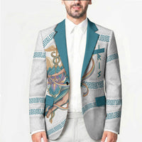 Iris Goddess Blazer Winged Iris Caduceus Staff Rainbow Ribbon Greek Key