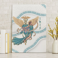 Iris Goddess Canvas Wall Art Winged Iris Caduceus Staff Rainbow Ribbon Greek Key