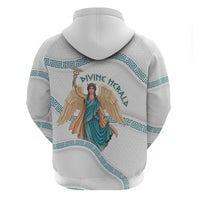 Iris Goddess Hoodie Winged Iris Caduceus Staff Rainbow Ribbon Greek Key
