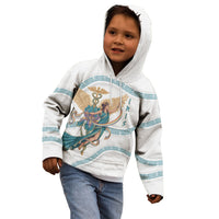 Iris Goddess Kid Hoodie Winged Iris Caduceus Staff Rainbow Ribbon Greek Key