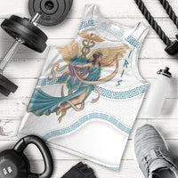 Iris Goddess Men Tank Top Winged Iris Caduceus Staff Rainbow Ribbon Greek Key