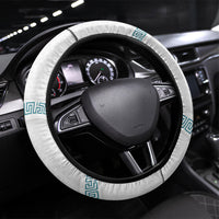 Iris Goddess Steering Wheel Cover Winged Iris Caduceus Staff Rainbow Ribbon Greek Key