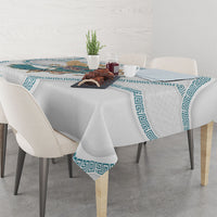 Iris Goddess Tablecloth Winged Iris Caduceus Staff Rainbow Ribbon Greek Key