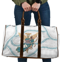 Iris Goddess Travel Bag Winged Iris Caduceus Staff Rainbow Ribbon Greek Key