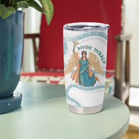 Iris Goddess Tumbler Cup Winged Iris Caduceus Staff Rainbow Ribbon Greek Key