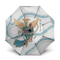 Iris Goddess Umbrella Winged Iris Caduceus Staff Rainbow Ribbon Greek Key