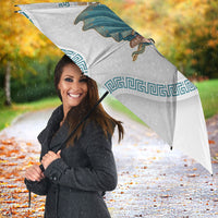 Iris Goddess Umbrella Winged Iris Caduceus Staff Rainbow Ribbon Greek Key
